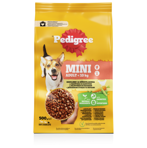 Sausas ėdalas šunims PEDIGREE, su paukštiena ir daržovėmis, 500 g
