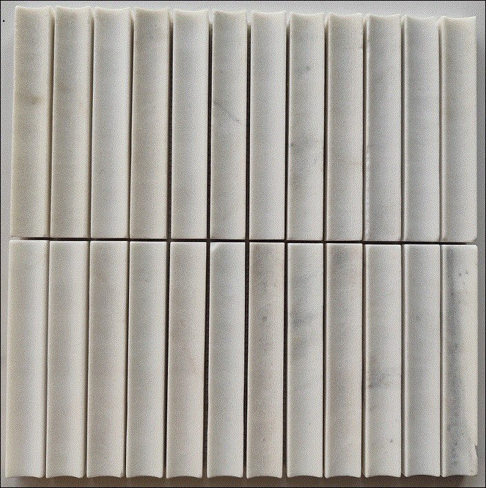 Natūralaus akmens  mozaika MONA MOSAICS  TCM10, 298 x 298 x 13 mm, 6 vnt./dėž., spl. baltas kvarcas