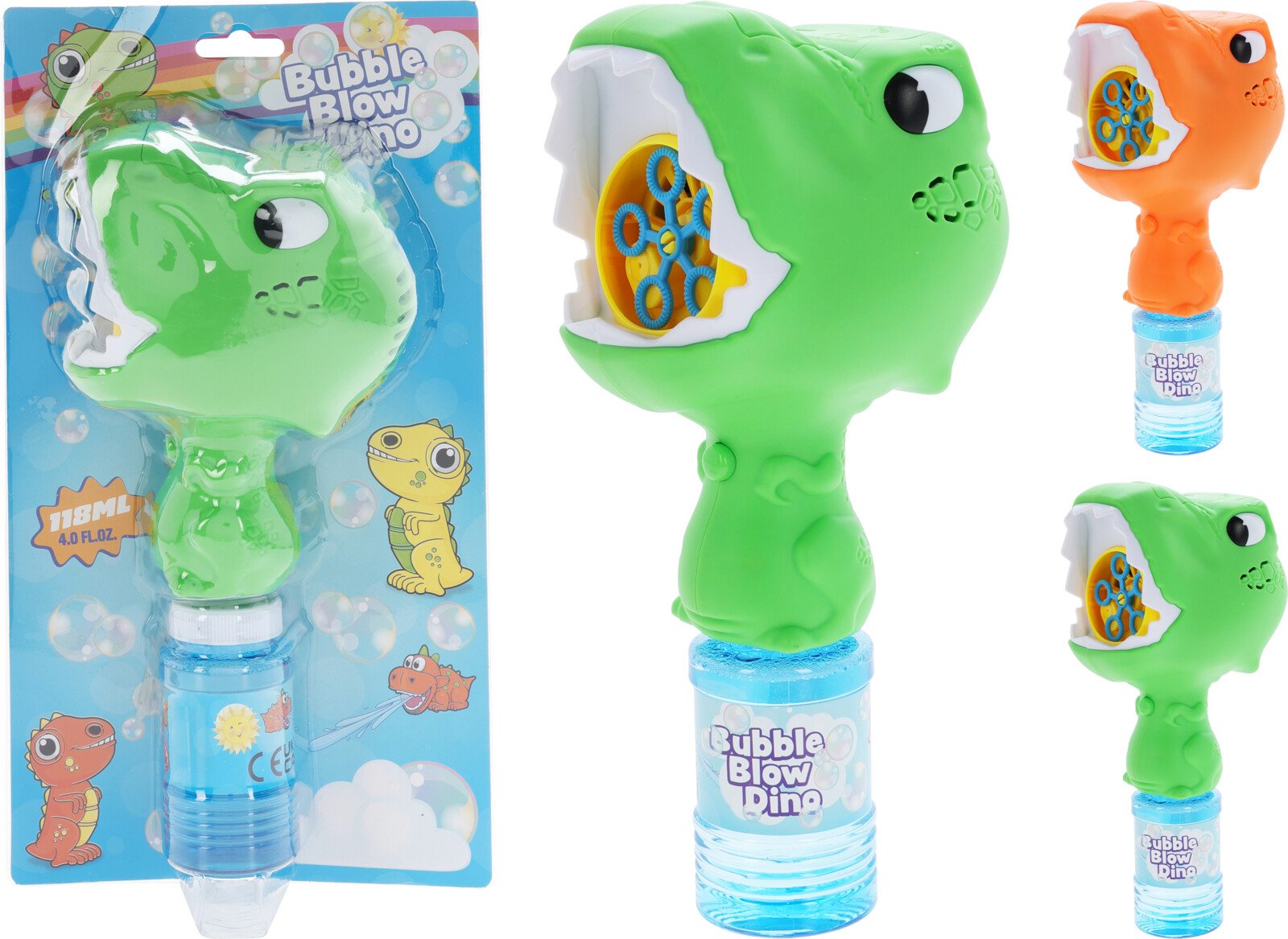 Muilo burbulai Dinozaurai, 118ml, 3xAA, įvairių spalvų, be baterijų