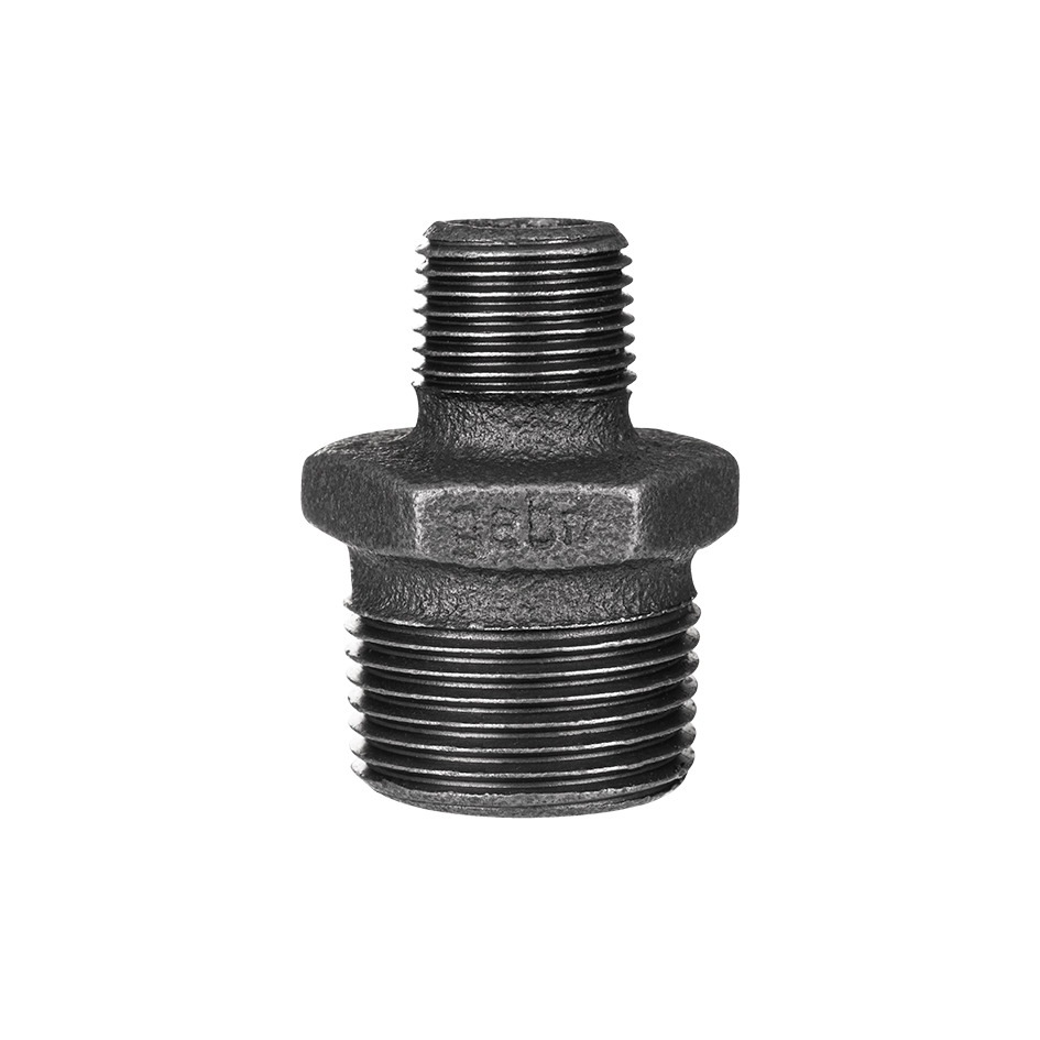 Nipelis ketinis GEBO, redukuotas, d40x25, 1 1/2x1'', išorė/išorė, juoda sp.