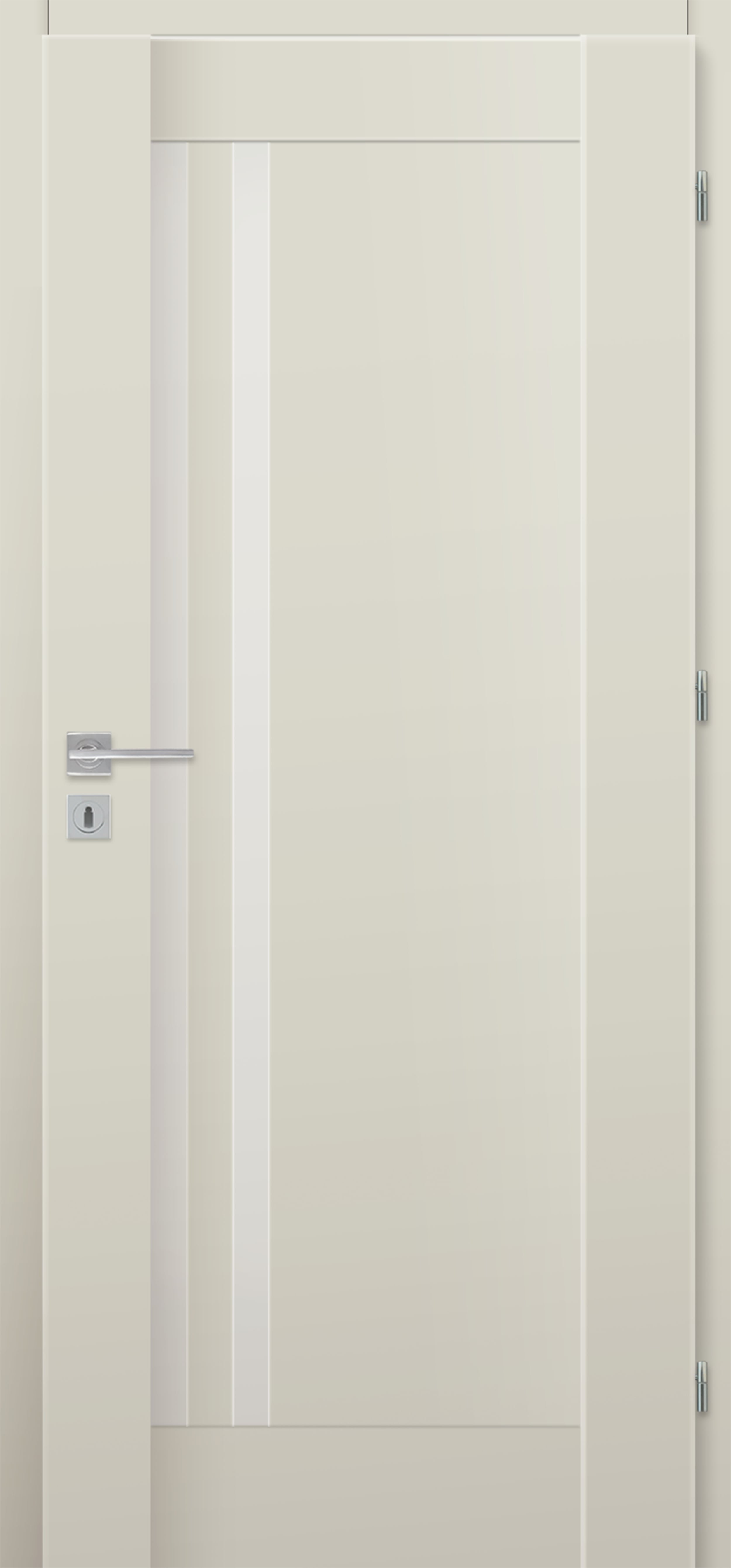 Laminuotos vidaus durys su užlaida VOSTER Evi 30, dešininės, spl. Grau, 2030x744x40 mm