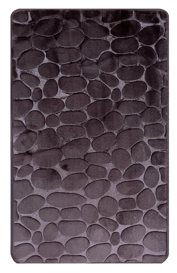 Vonios kilimėlis BENEDOMO, 50 x 80 cm, poliesteris, memory foam, tamsiai pilkos spalvos