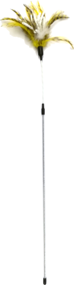 Žaislas katėms GIMCAT , lanksti lazdelė su plunksnomis, 62 cm