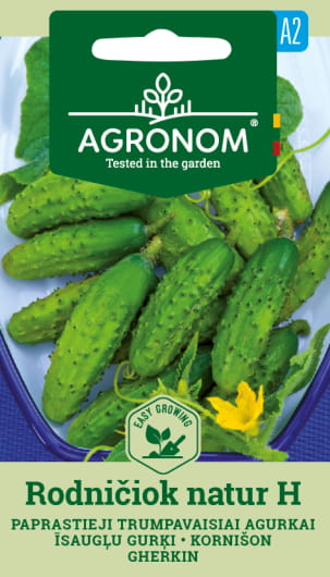 Daržovių sėklos, AGRONOM Agurkai, paprastieji trumpavaisiai RODNIČIOK NATUR H, 0,5 g.