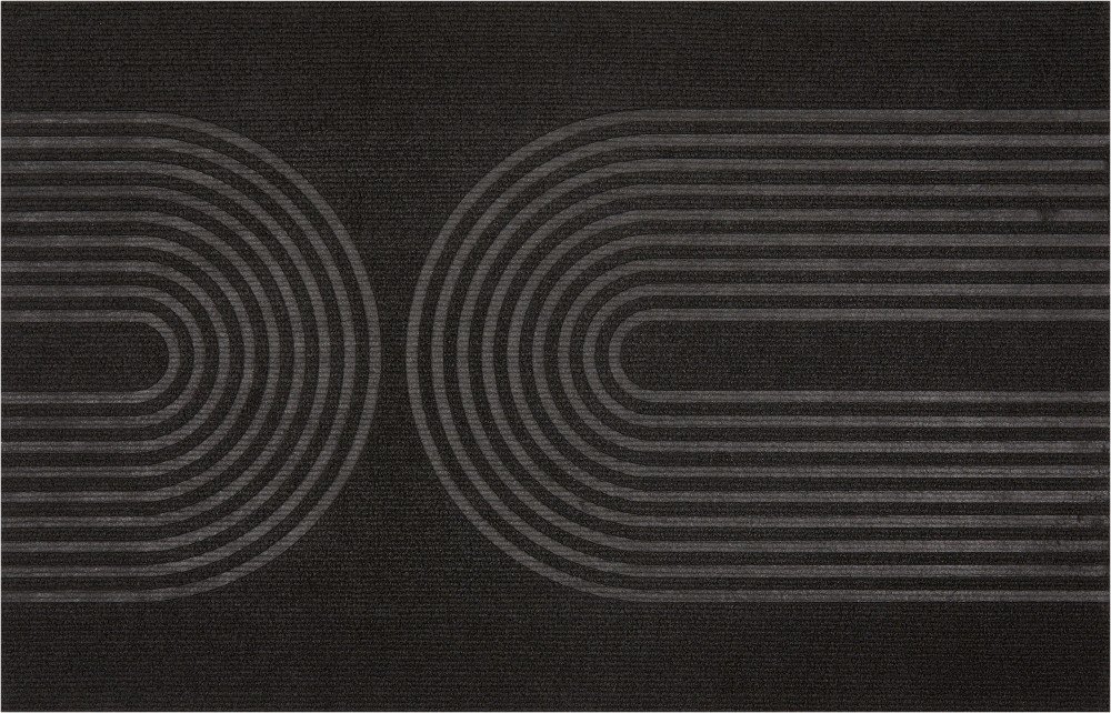 Kilimėlis TOKYO, 58 x 90 cm, 100% poliesteris, juodos spl., 704823
