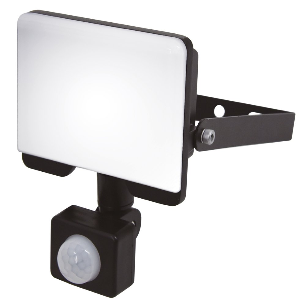 LED prožektorius SPECTOR LIGHT, 30W, 2700LM, su jutikliu, 4000K, IP44, AC 220–240V 50Hz, 15 cm guminis kabelis 3*1.0 mm², 17117S 