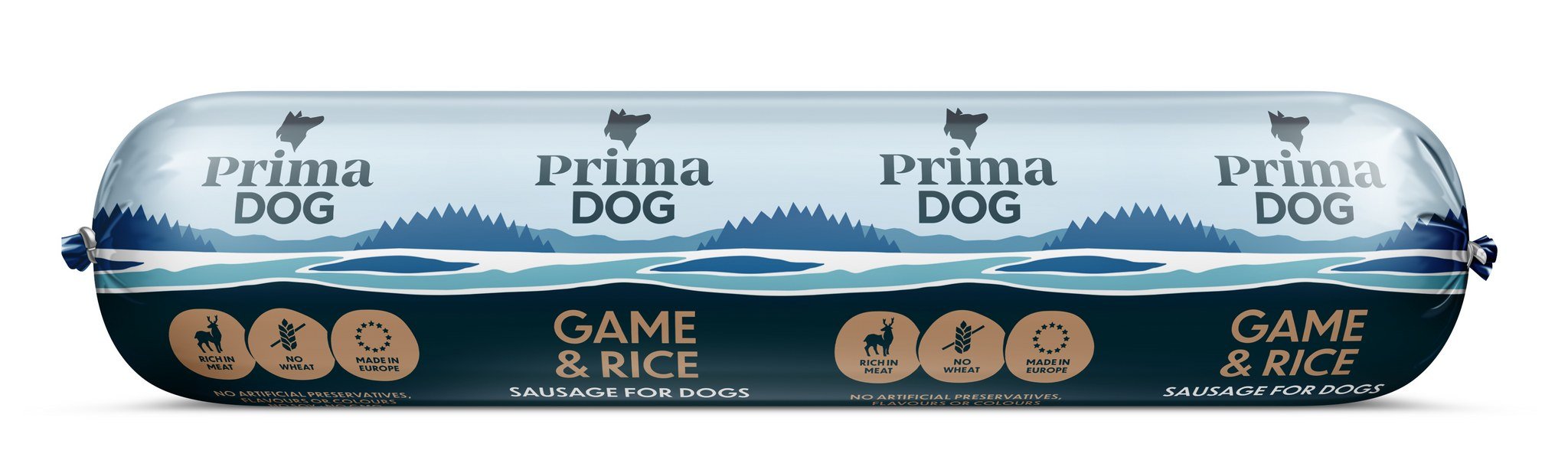 Dešra šunims PRIMADOG, žvėrienos ir  ryžių, 800g