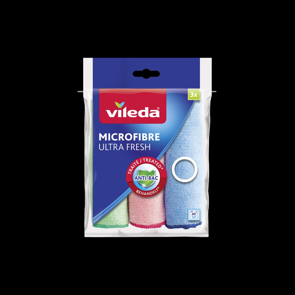 Mikropluošto šluostės VILEDA Ultra Fresh, 3 vnt.