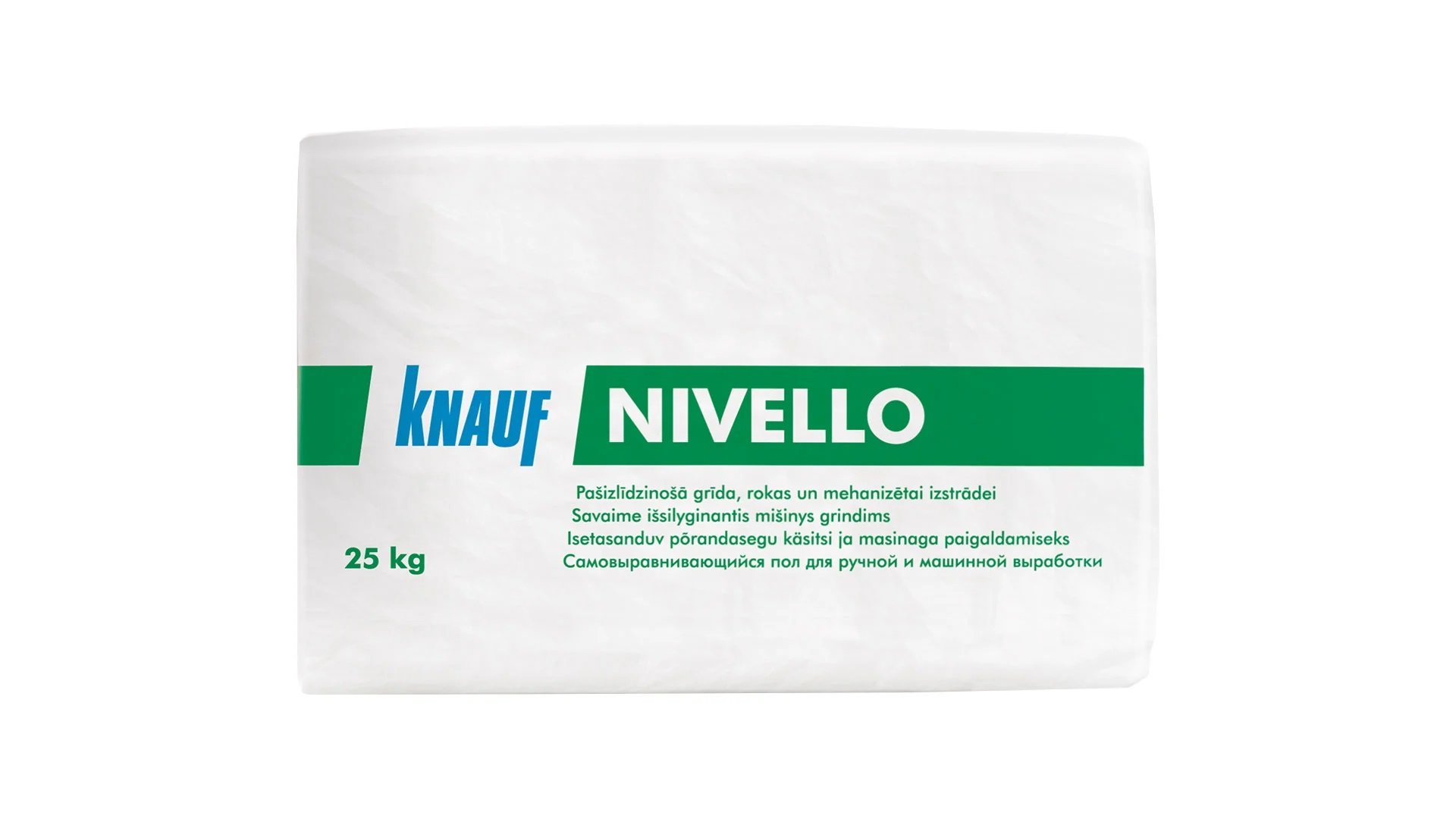 Savaime išsilyginantis grindų mišinys KNAUF Nivello, anhidritinis, 8-35 mm, 25 kg (LV)