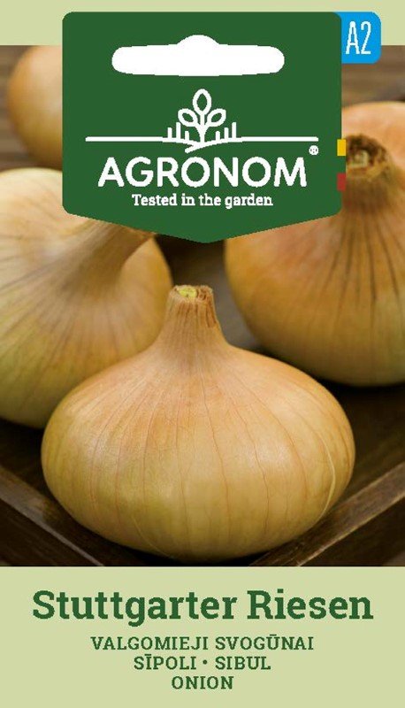 Daržovių sėklos, AGRONOM Svogūnai valgomieji, STUTTGARTER RIESEN, 1,5 g.