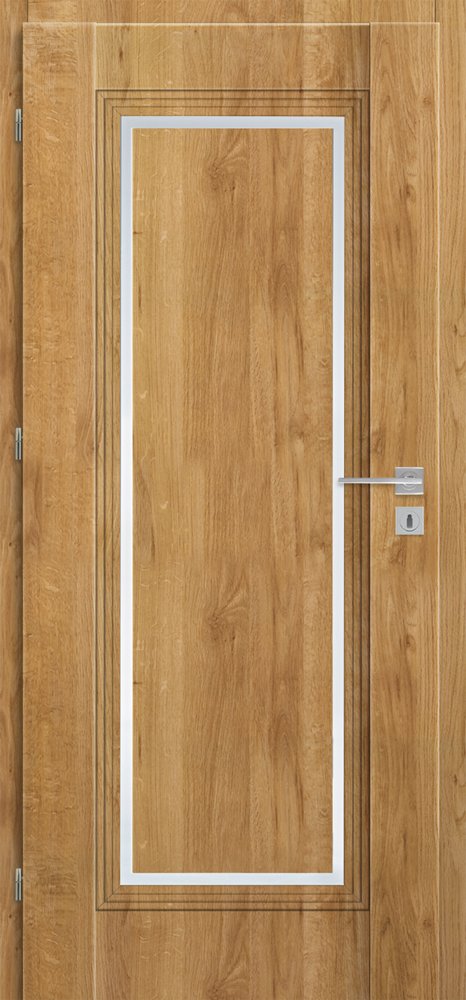 Laminuotos vidaus durys su užlaida VOSTER Varadero 10, kairinės, spl. Caramel oak, 2030x844x40 mm