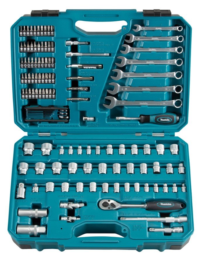 Įrankių rinkinys MAKITA E-06616, 120 vnt. | MOKI VEŽI