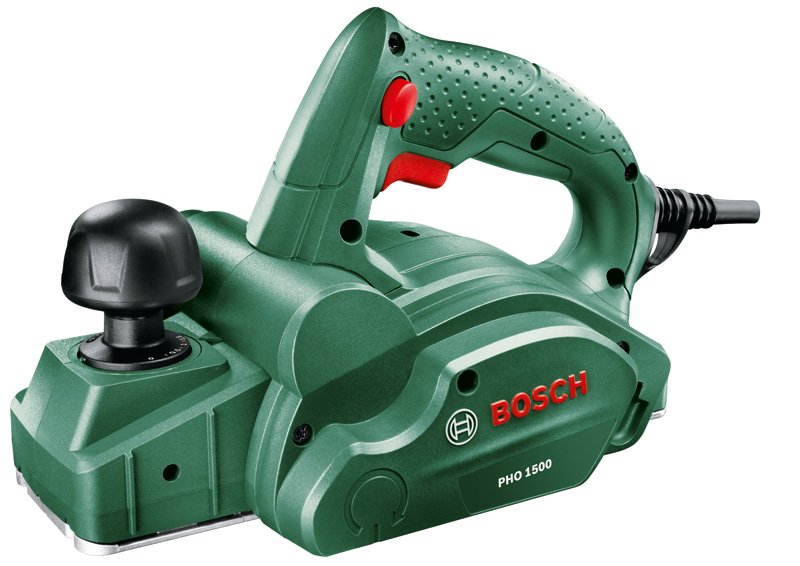 Elektrinis oblius BOSCH Green PHO 1500, galia 550 W, obliavimo gylis 0-1,5 mm