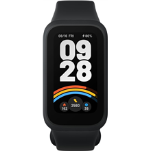Išmanusis laikrodis XIAOMI Smart Band 9 Active, 1,47" ekranas, 300 mAh, PPG sensorius, 50 treniruočių rėžimų, atsparus vandeniui, naudojamas per Mi Fitness progr., juodos sp., BHR9444GL