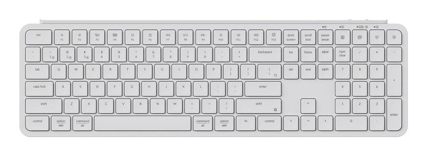 Belaidė žaidimų klaviatūra KEYCHRON B6 Pro, 100% mechaninė, baltos sp., B6P-K8