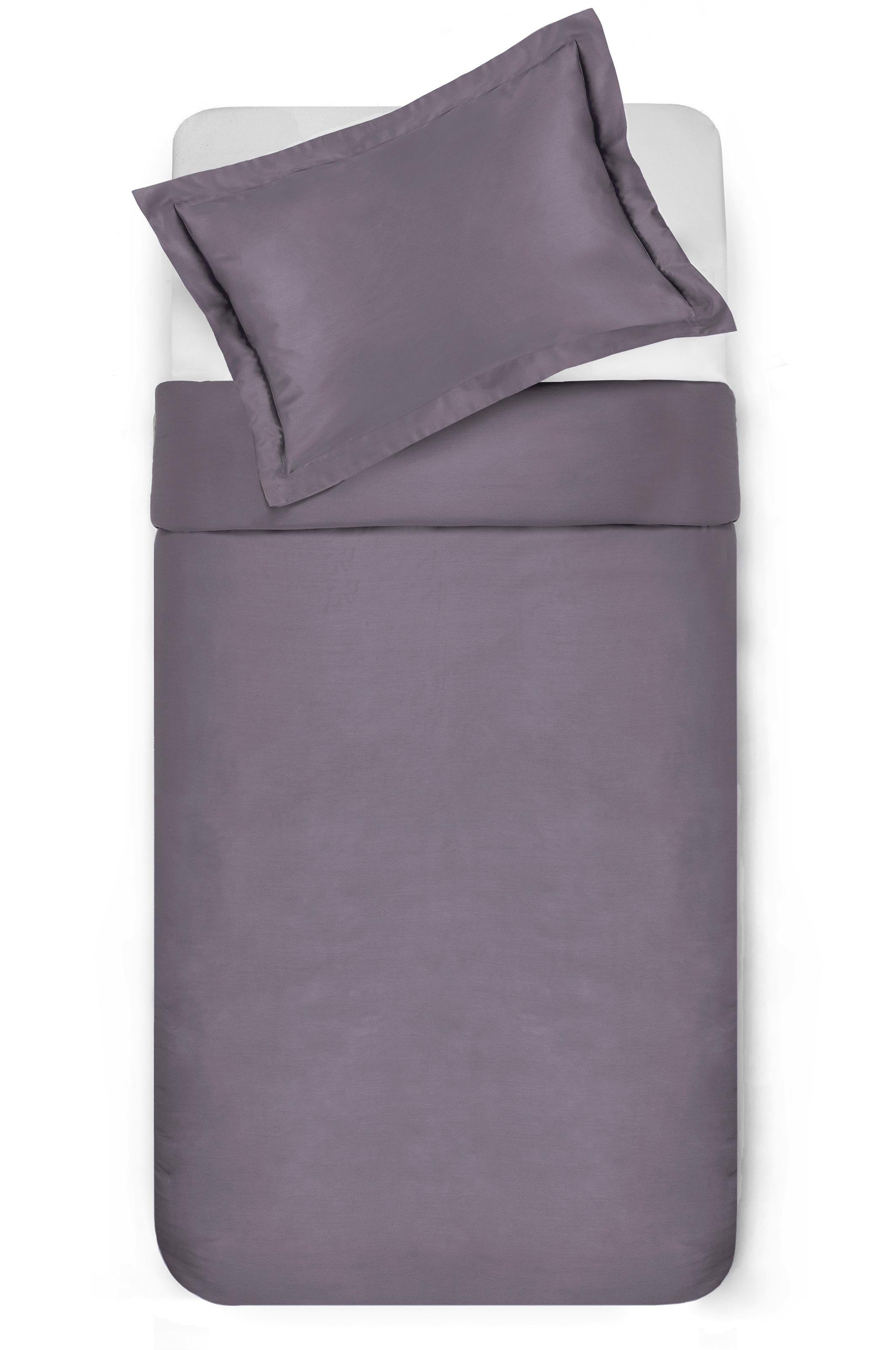 Patalynės užvalkalų komplektas EXCLUSIVE, 200 x 220, 50 x 70+5 cm, Oxford 3 dalių su užtrauktuku, violetinės sp.