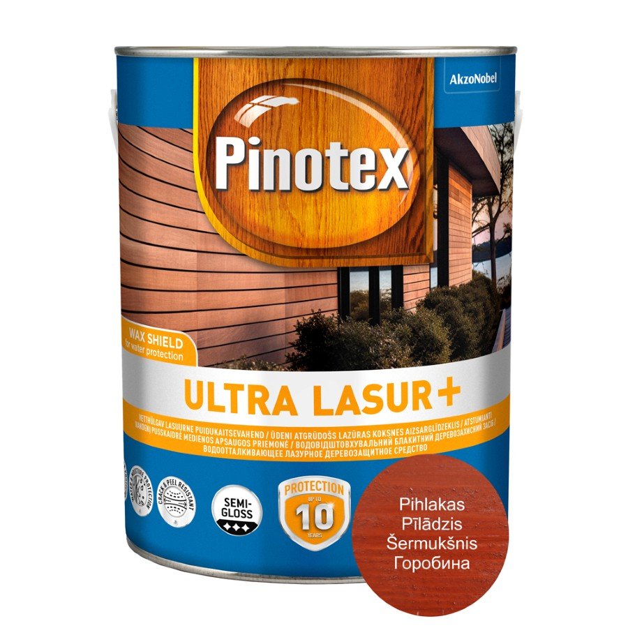Medienos impregnantas PINOTEX Ultra OP Lasur+ šermukšnis 3L