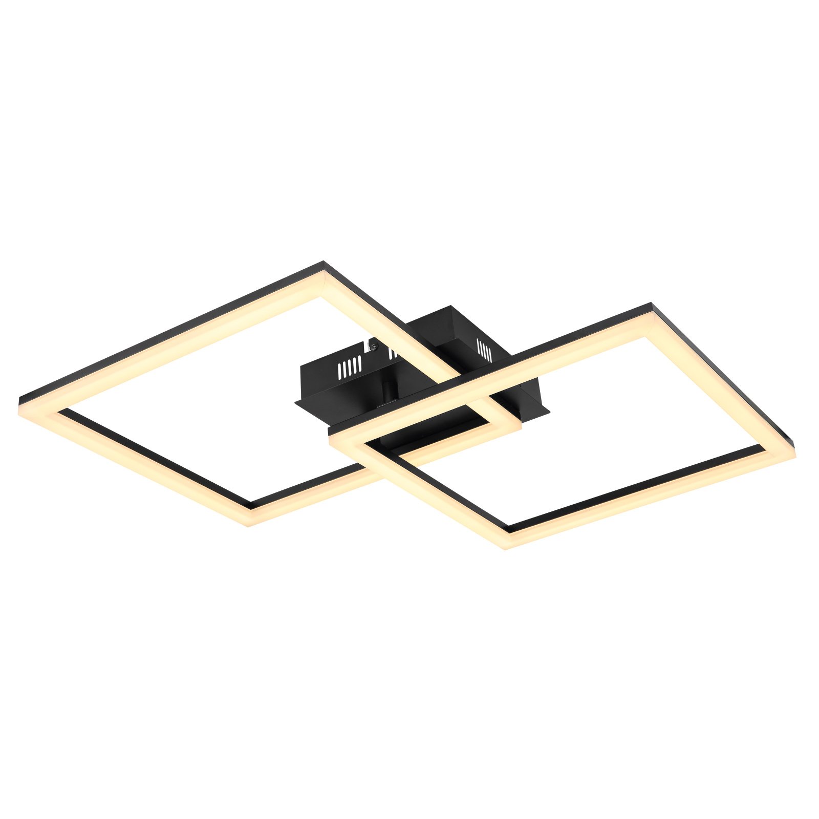 Lubinis LED šviestuvas GLOBO Tiny, 36W, 230V, 3700 lm, 3000K, metalas juodos sp., 470 x 470 x 58 mm, 67246-36