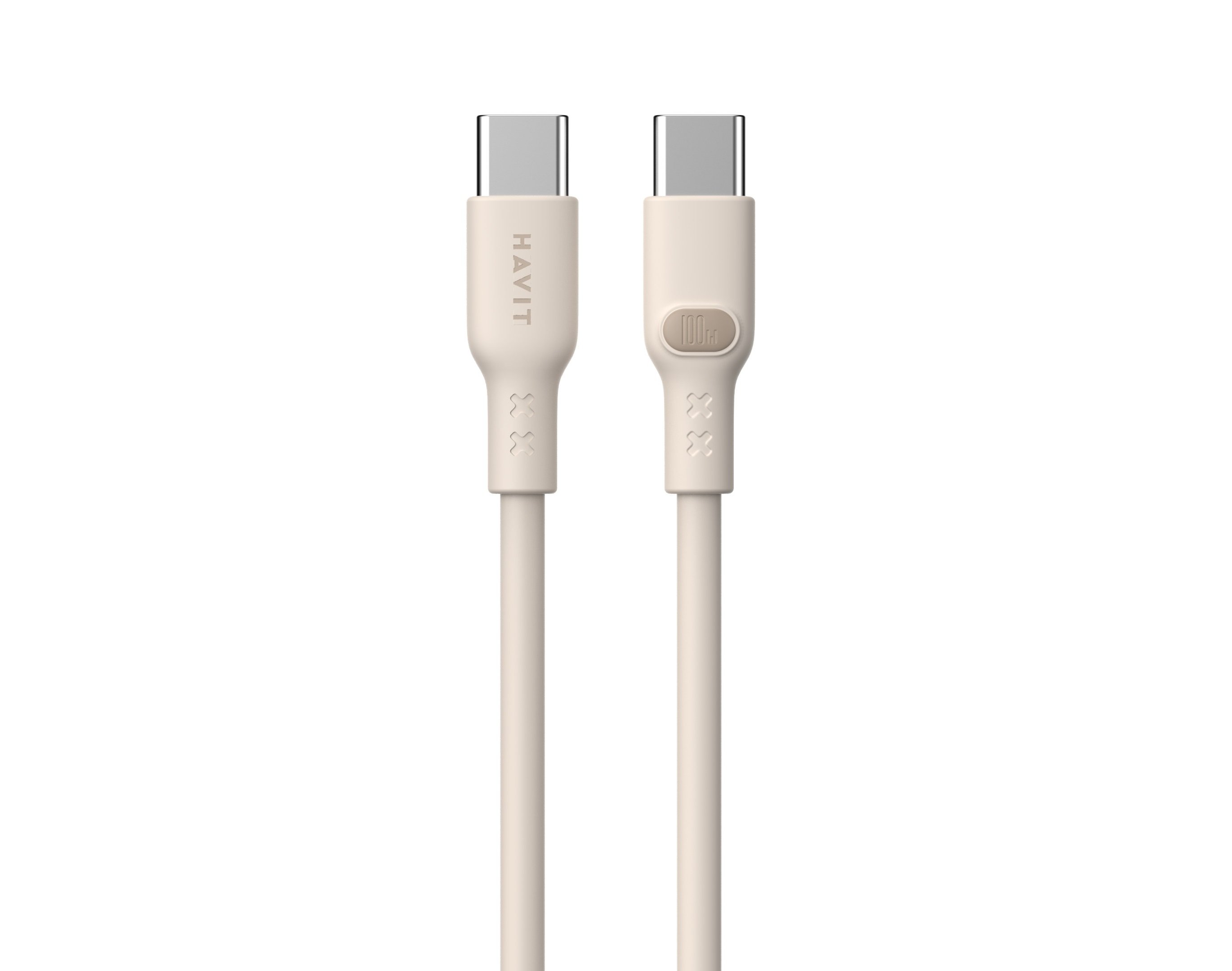 Įkrovimo laidas HAVIT CB6284, Type C - Type C, 100W, 2m, silikoninis