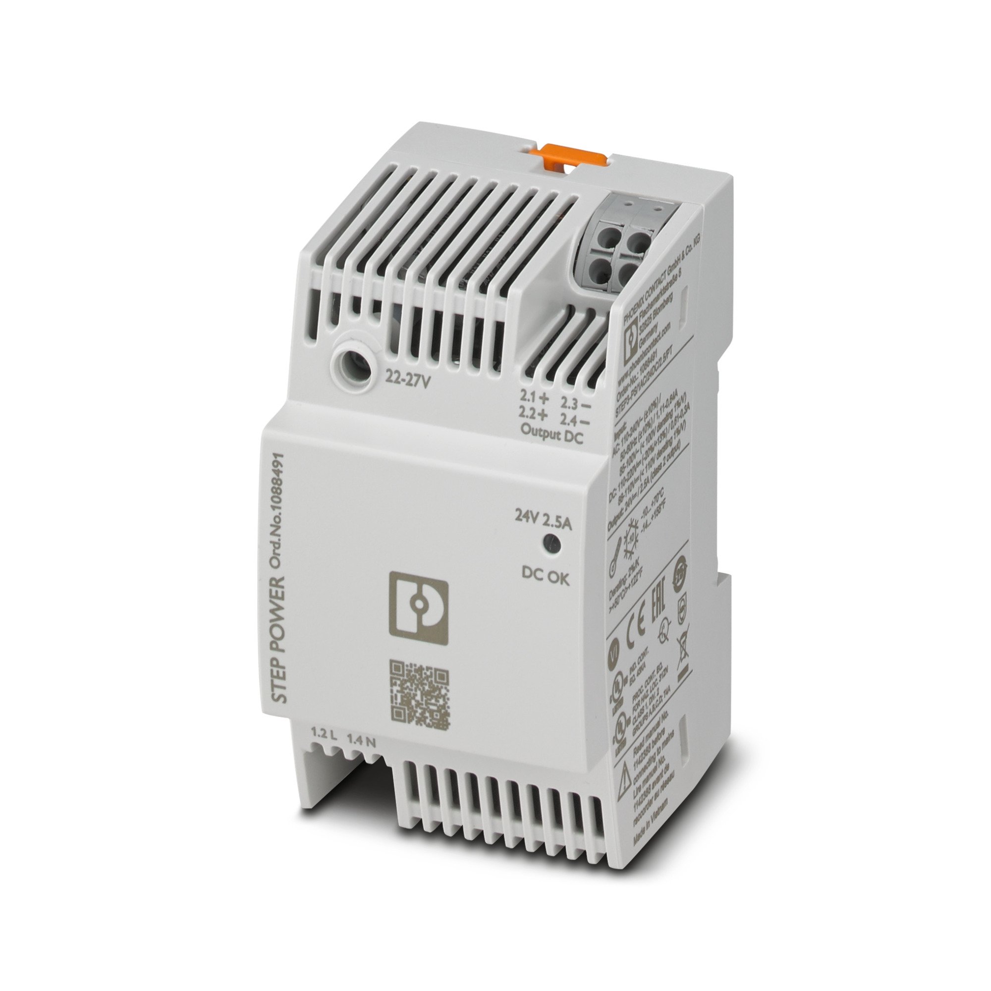 Termostatas DEVIreg™ 850 24 V DC, 2,5 A, 60 W, DIN, 140f1089