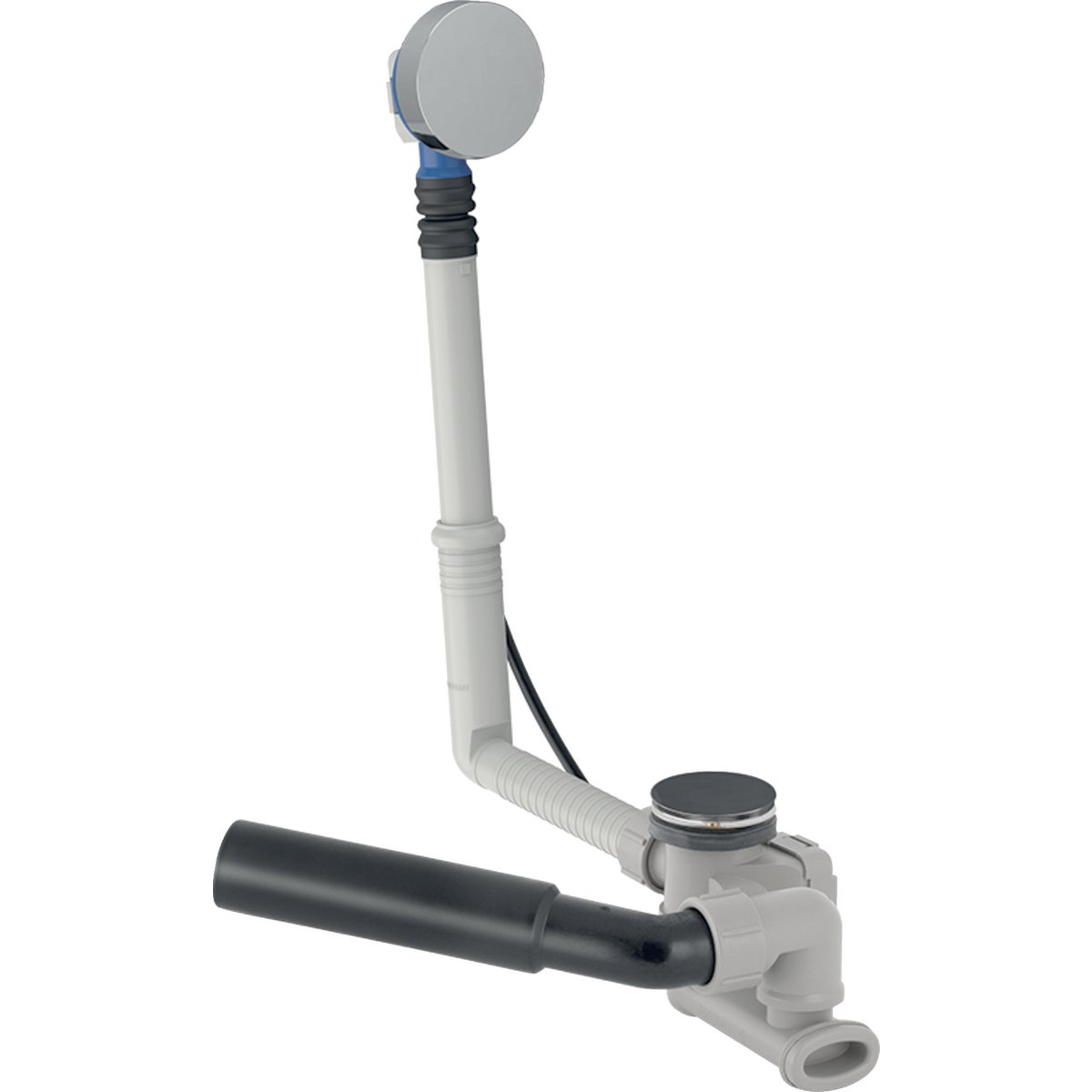 Sifonas voniai GEBERIT, su pasukamąja rankena, d52, 26 cm ilgio, chrome / blizgus, d=40/50mm, 150.530.21.6