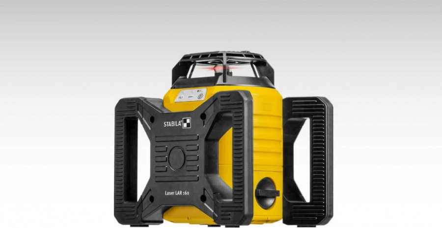Lazerinis rotacinis nivelyras STABILA LAR 160 su REC 160 RG imtuvu, raudonas