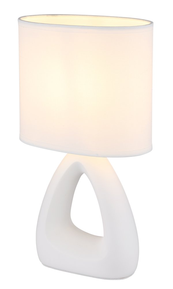 Stalinis šviestuvas GLOBO Triangle, E14, 1 x 40W, 230V, su jungtuku, 170 x 100 x 300 mm, laido ilgis 1300 mm, baltos sp.
