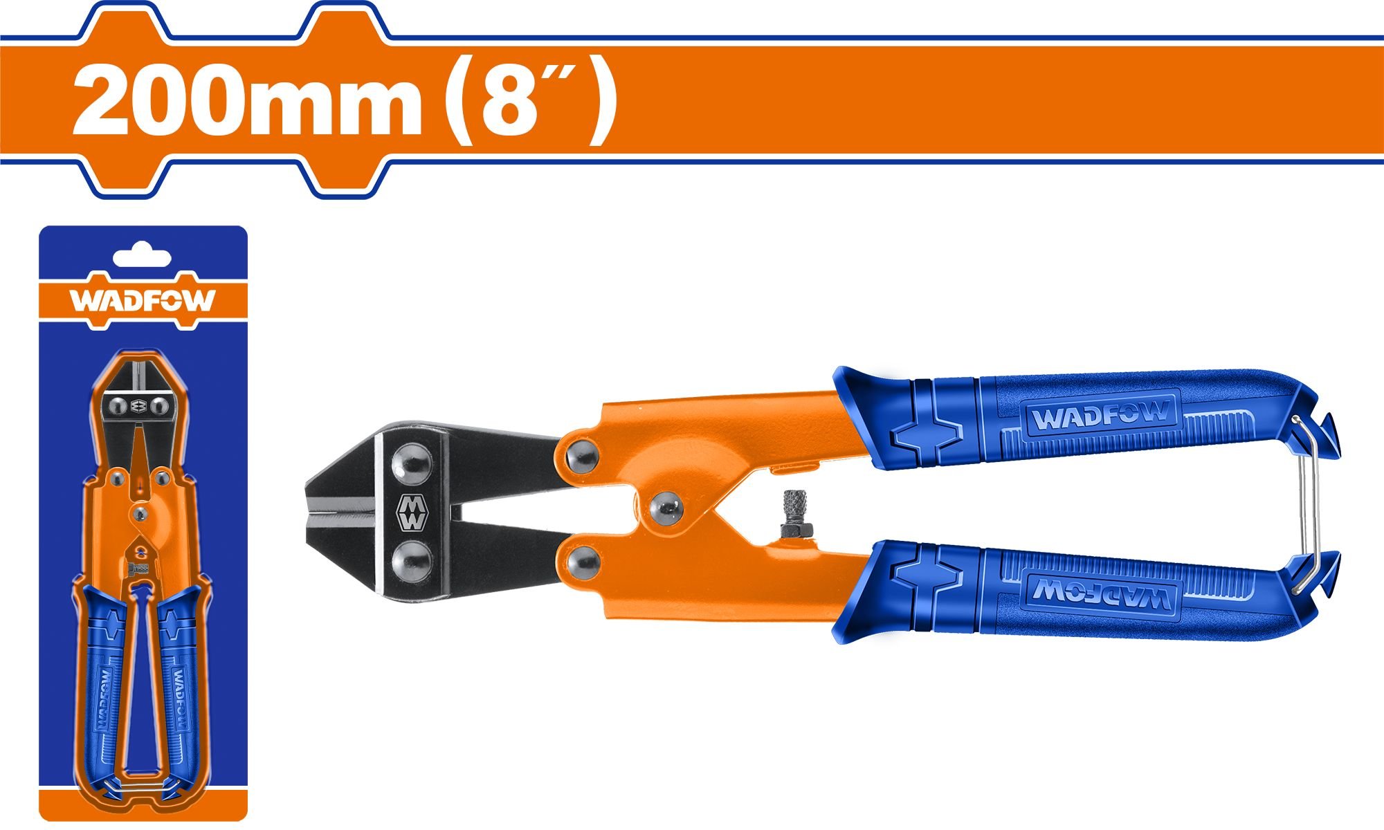 Žirklės WADFOW, varžtams, 65MN, 8"/200 mm, WBC1208