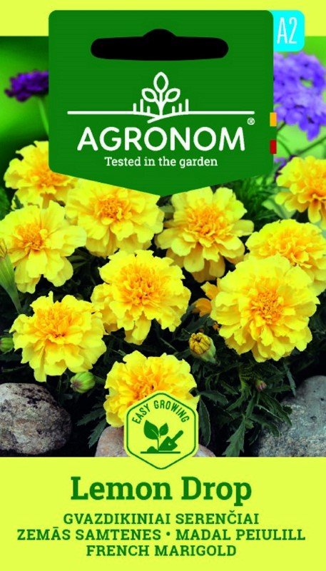Gėlių sėklos, AGRONOM Serenčiai gvazdikiniai, LEMON DROP GELTONI, 0,4 g.