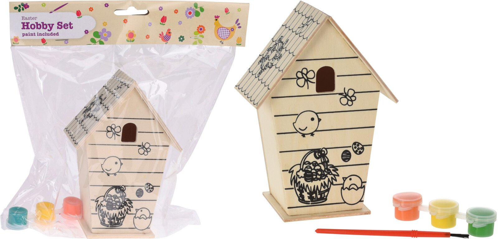 Medinio inkilėlio dekoravimo rinkinys, 15 x 12 x 6 cm