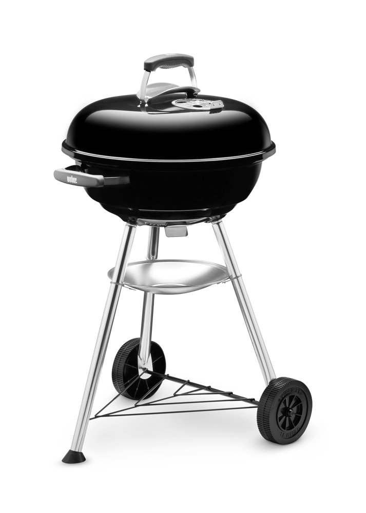 Anglies kepsninė WEBER, Compact Kettle, skersmuo 47cm, su ratukais, juoda