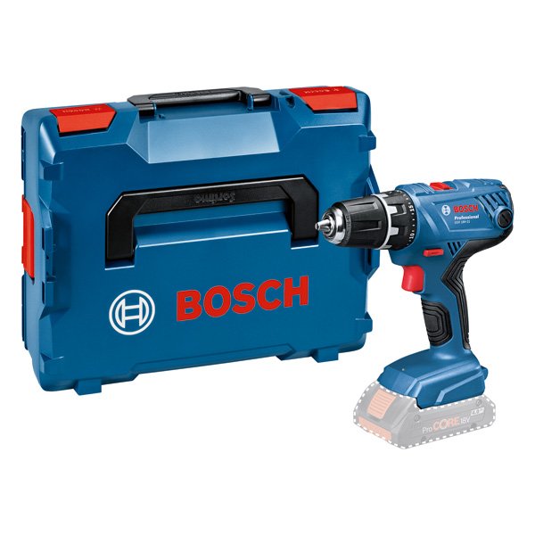 Akumuliatorinis gręžtuvas BOSCH Professional GSR 18V-21 Solo, maks. sukimo momentas 55 Nm, be akumuliatoriaus ir kroviklio, lagamine