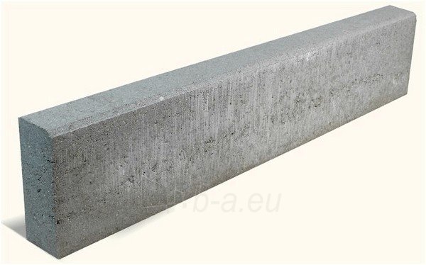 Vejos bordiūras VEJA 8x20, pilkas, matmenys 1000 x 80 x 200 mm
