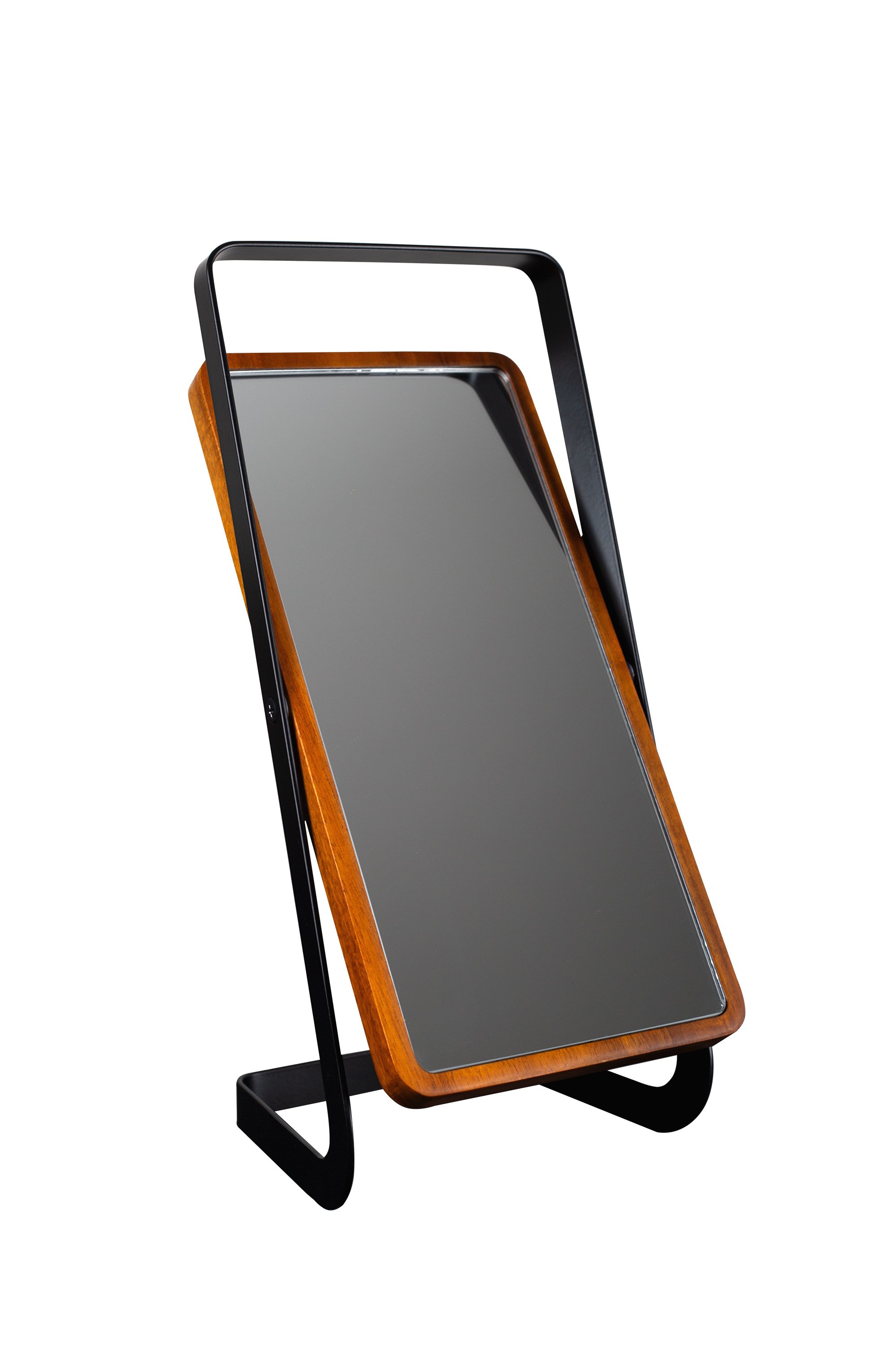 Veidrodis RIDDER AKASYA M, 27,5 x 11,5 x 11,2 cm, pastatomas, juodas/medžio, geležis/akacija/stiklas, 03118110