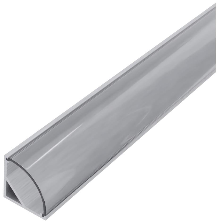 Profilis LED juostoms AVIDE AT-3786, komplektas, kampinis, 15,8 x 15,8 mm kampas, ilgis 2 m
