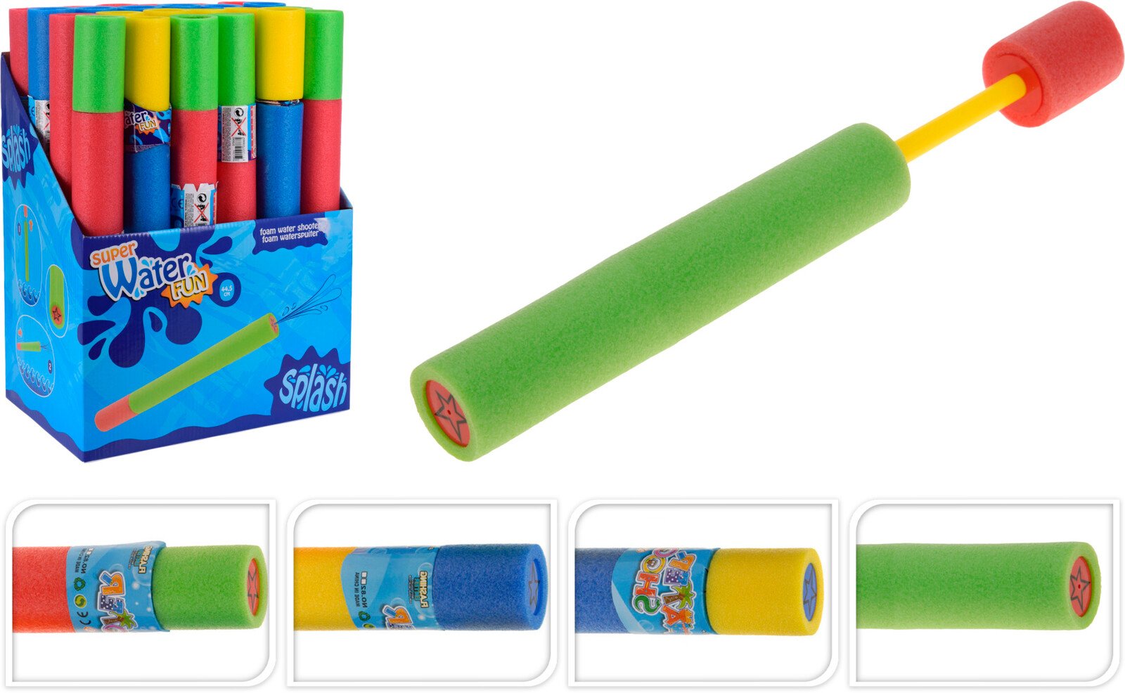 Vandens šautuvas, 5x44cm, įvairių spalvų