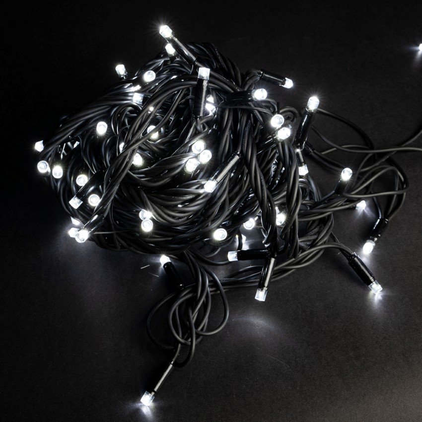 Šviečianti girlianda SUNLUX A20, 200 LED su storu laidu, 20 m., balta spalva, IP44, tinka naudoti lauke, 2A200-1
