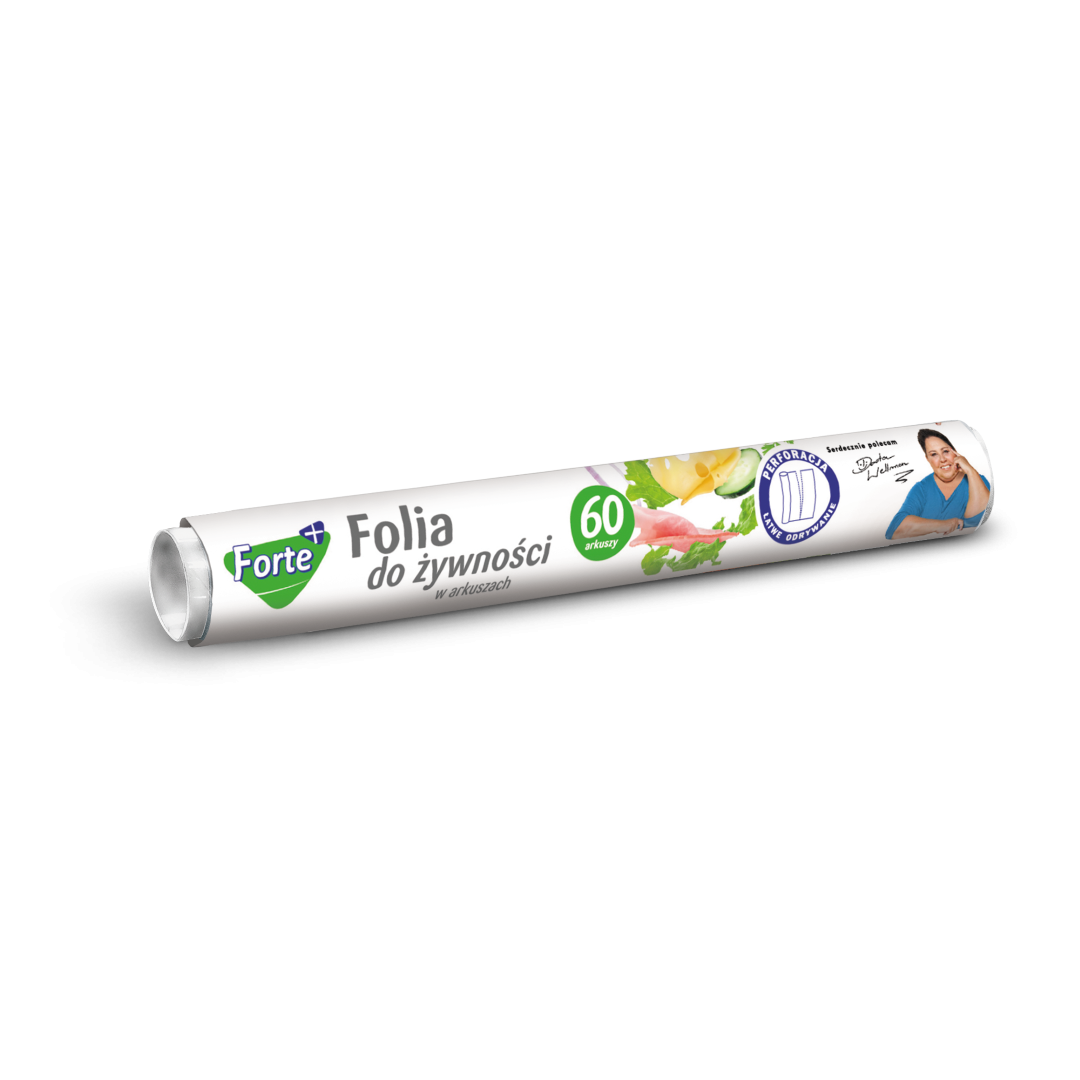 Maistinė plėvelė FORTE+, lakštais, 60 vnt.