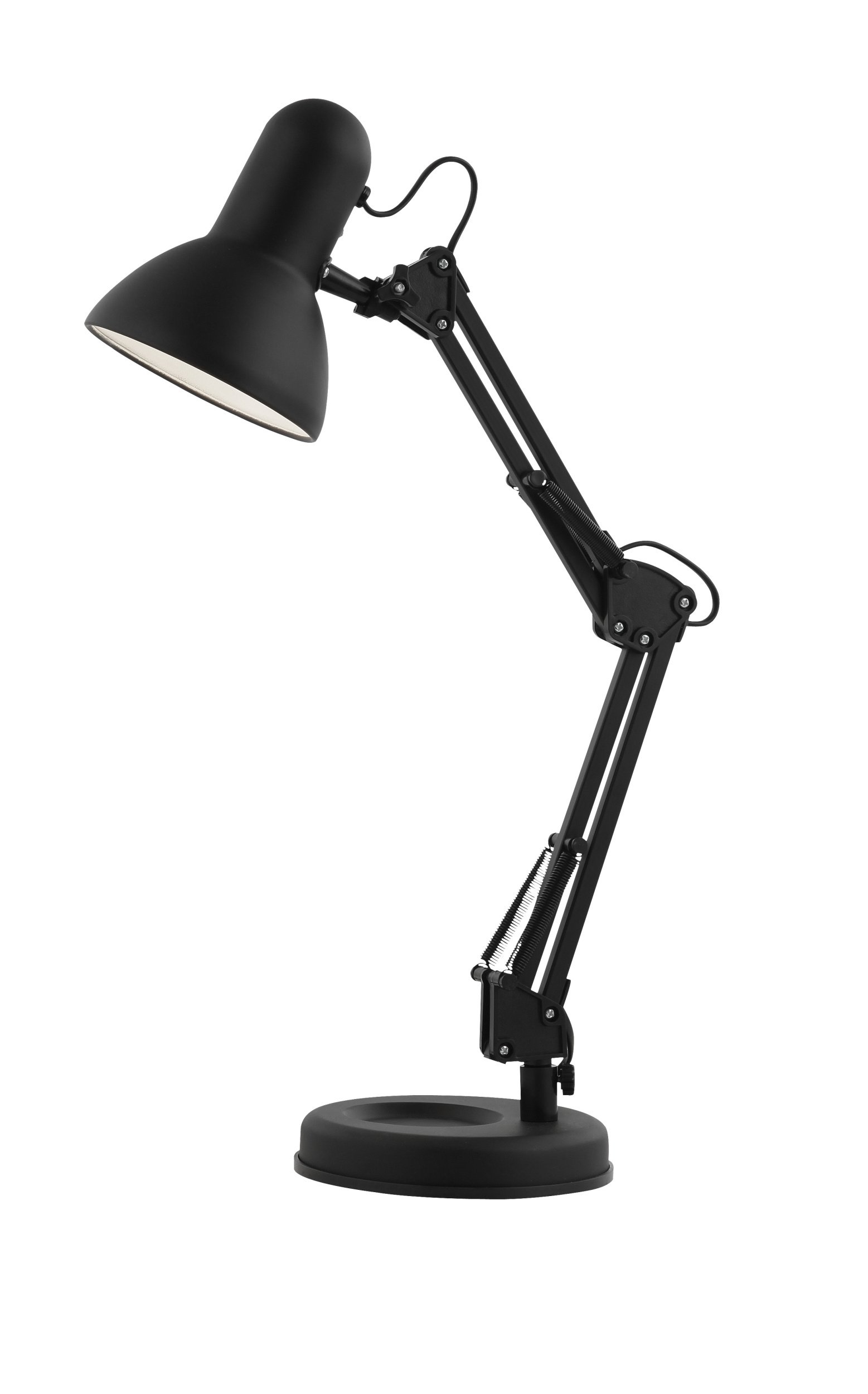 Stalinis šviestuvas GLOBO Famous, E27, 1 x 40W, 230V, su jungikliu, metalinis, juodos spalvos, 400 x 150 x 590 mm, 24880