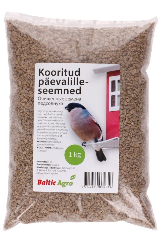 Paukščių lesalas, lukštentos saulėgrąžos, 1kg