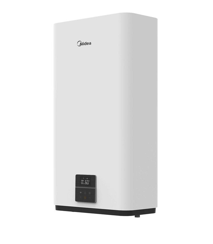 Elektrinis vandens šildytuvas MIDEA Salute Flex 100L WiFi, plokščias, galia 2000 W