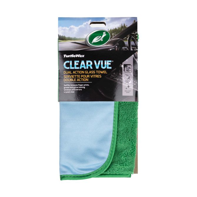 Automobilinė šluostė TURTLE WAX, dvipusė, langams, dydis 35 cm x 40 cm