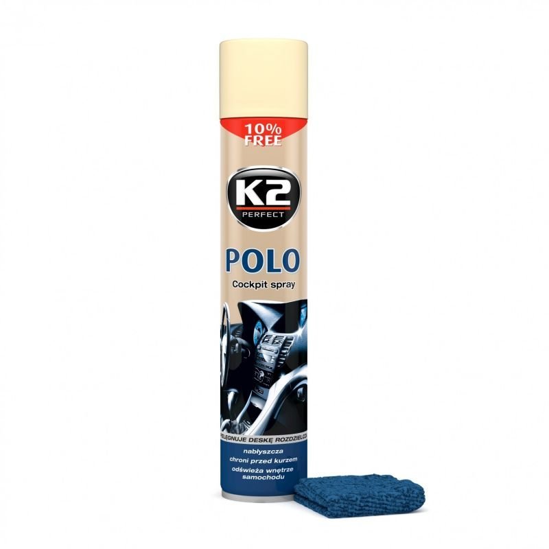 Automobilinis polirolis K2 Cockpit, vanilinis, 750 ml