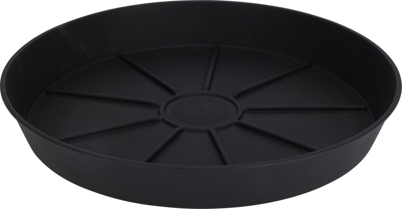 Plastikinė lėkštutė, antracito sp., skersmuo 29 cm