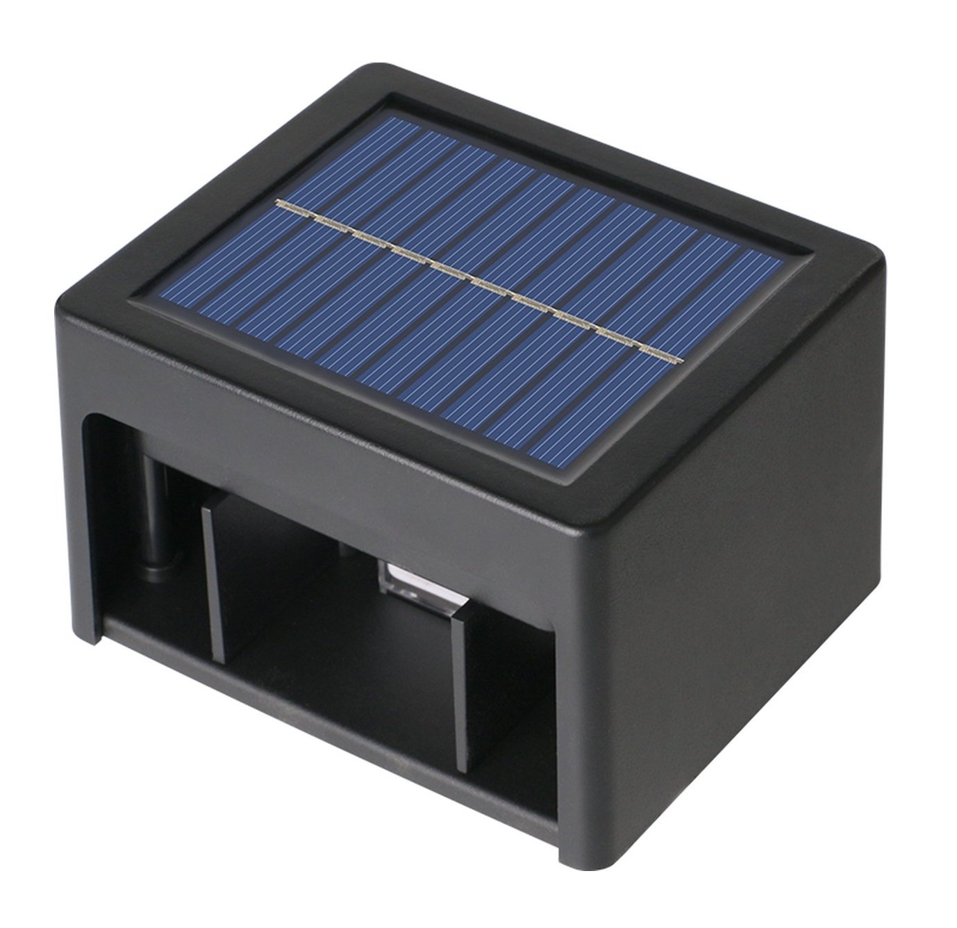 Lauko šviestuvas sieninis SUNLUX, su saulės elementais, IP44, 95x80x61 mm, veikimo laikas: 8-10 val., 8120