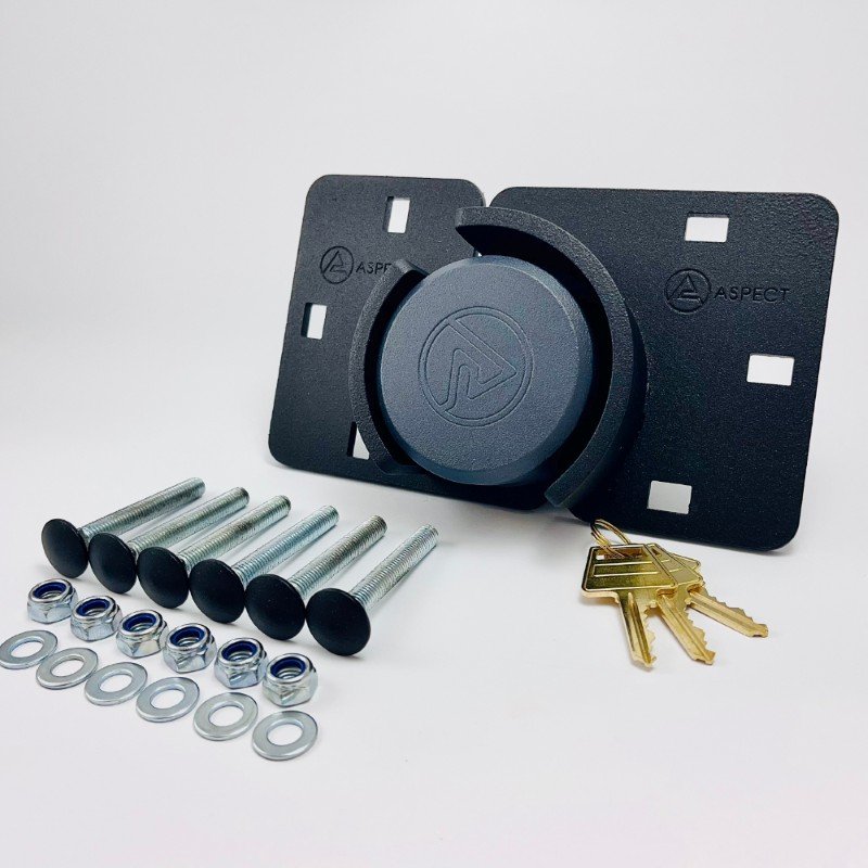 Pakabinama spyna Aspect, grūdinta, 3 raktai, geležis