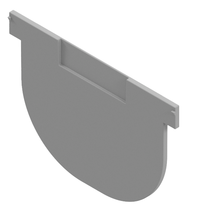 Galinė sienelė ACO Easyline 855209, pilka