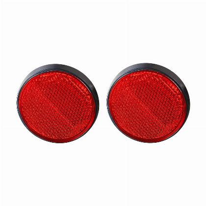 Automobilio priekabos atšvaitas ALBURNUS L472, skersmuo 60 mm, apvalus, spalva raudona, 2 vnt.