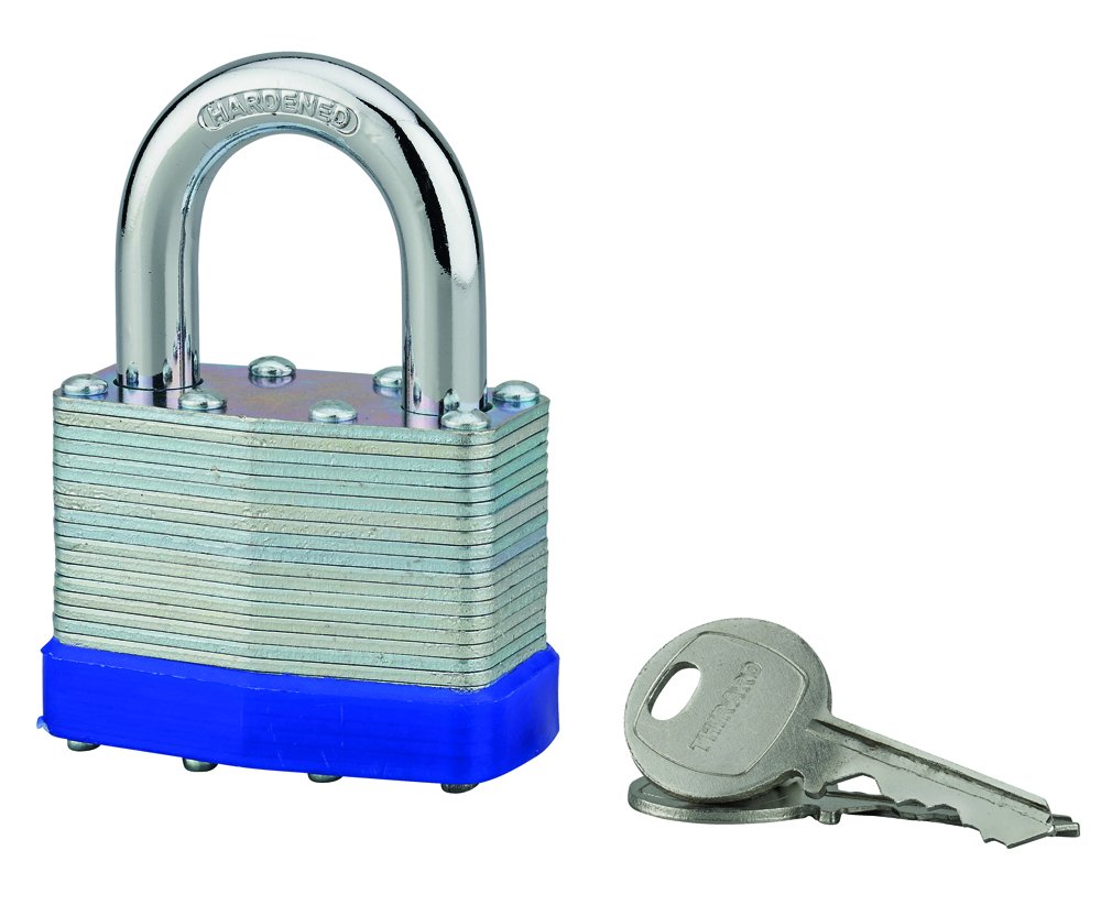 Pakabinama spyna THIRARD, 2 raktai, laminuotas plienas, įvairių spalvų, 50 mm, 193226