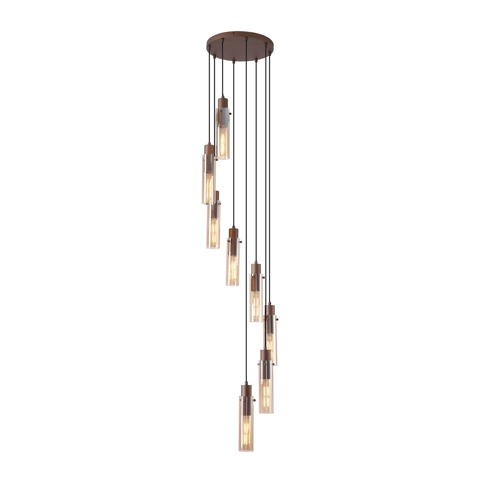 Pakabinamas šviestuvas SEARCHLIGHT Sweden II, E27, 8 x 60W, 230V, 420 x 420 x 320 mm, maksimalus aukštis 3000 mm, 88920-8MO